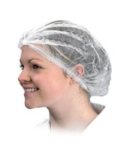 Mop caps Single Stitch  (100’s) white