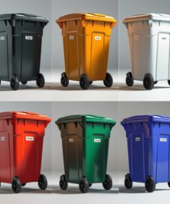 120 liter green wheelie bin