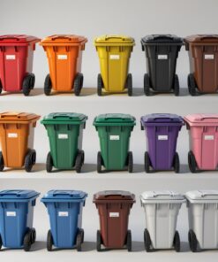 550 liter indigo wheelie bin