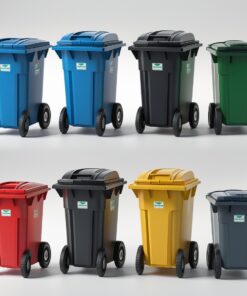 Violet 240 liter wheelie bin