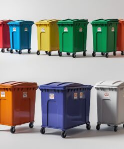 1000 liter violet wheelie bin