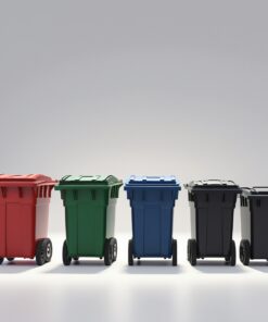 1100 liter indigo wheelie bin