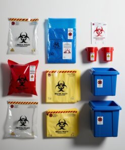 sharps containers 8938fp sharpsafety foot pedal cart for slide lid container, 12 and 18 lt.