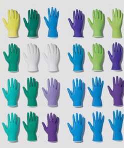 green elbow length gloves