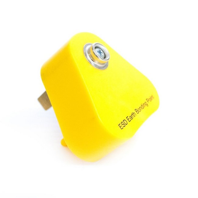 Earth Bonding Plug UK – (Requires SA Plug Adaptor) – ESD Accessories ...