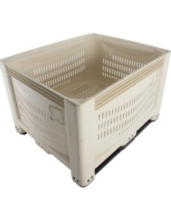 Jumbo Bin (Export Size) 4 Way Entry - Vented - SABS Approved - 677L - Beige - Pack of 3 - JB1210V