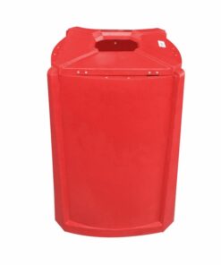 Litter Bin - Pavement - Advert - Plastic - 75 x 75 x 91 cm