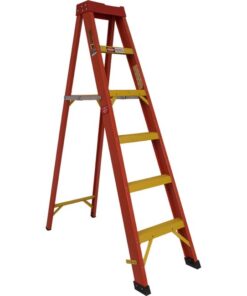 Fibreglass Single Sided Step Ladder - Industrial - Heavy Duty - 10 Steps - 3.0m