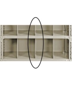 Bolted Shelving Steel Shelf Divider - Uni-Angle - Painted - 22.8 x 45.7 cm