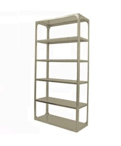 Bolted Shelving Steel Bay 6 Shelves - Uni-Angle - Six Shelf Kit - Painted - 365.8 x 91.4 x 38.1 cm
