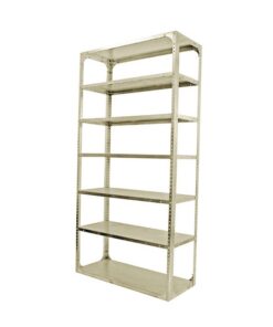 Bolted Shelving Steel Bay 7 Shelves - Uni-Angle - Seven Shelf Kit - Painted - 335.3 x 91.4 x 61 cm