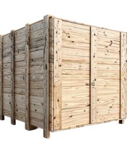 Solid Wooden Box Crate - 4 Way Entry - 50 x 50 x 50cm