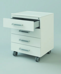 U/B mobile cabinet 600x590x516mm 1 door l/h,lockable