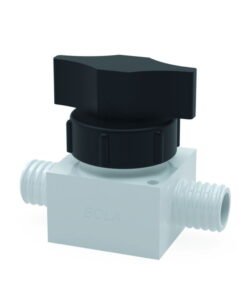 Bohlender 2-Way Ball Valve PTFE Straight GL 14 Ø 3 mm