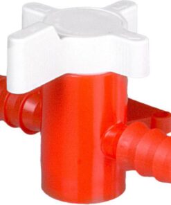 Bürkle 2-Way Stopcock, PE/PP, Bore 8 mm for Tubing Bore 11–13 mm