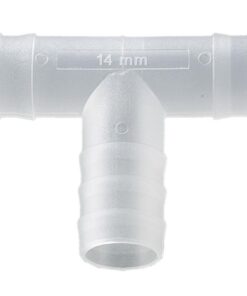 Bürkle T-Tube Connector, PVDF, Ø 13-15 mm Cylindrical, Pack of 10