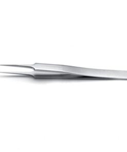 Ideal-tek High Precision Tweezers for Biology 110 mm Type 5.DX, Extra Fine Tip, Superior Finish, Stainless Steel, Anti-Magnetic