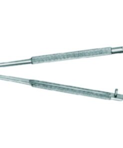 Micro scissor 140 mm, curved with round handle, sterilizable