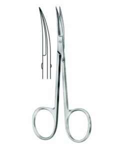 Karl Hammacher Surgical Scissors – Rust-Free, Pointed/Pointed, Curved, 115 mm