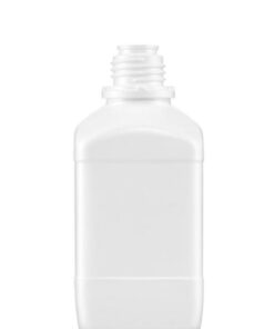 Kautex Textron 500mL Square Shape Bottle HDPE White (Without Closure)