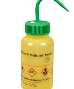 Bürkle LeakProof Spray Bottle 500 ml LDPE, "Methanol" Print in German, English, and French