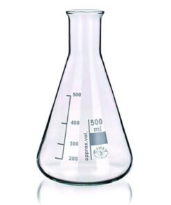 Bohemia Cristal Erlenmeyer Flask, 250ml Narrow Neck, Boro 3.3, Pack of 10