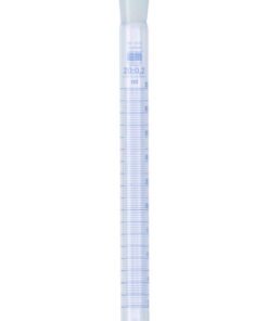 Hirschmann Test Tube 10 : 0.1 ml NS-Ground, PE-Plug, Blue Graduated