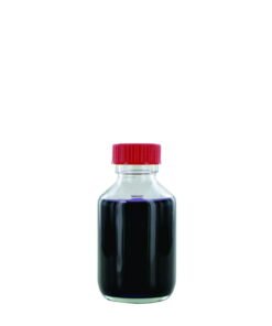 Behr Narrow Neck Bottle NK 100 GT, 100ml Clear Glass, Closure with PTFE Insert, Thread Dia. 28mm
