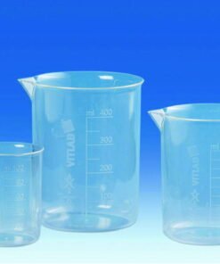 VITLAB Griffin Beaker 100 ml PMP/TPX with Raised Scale