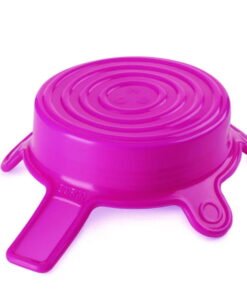 DWK Duran Silicone Lid Size M, Pink, Pack of 5