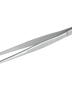 Bürkle Tweezers 160 mm, Stainless Steel, Pointed Straight Shape