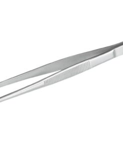 Bürkle Tweezers 160 mm, Stainless Steel, Blunt Straight Shape