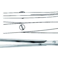 Dissecting scissors 145 mm, curved st./st., Baby-Metzenbaum