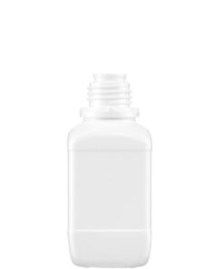 Kautex Textron Square Shape Bottle - 250ml HDPE White Without Closure