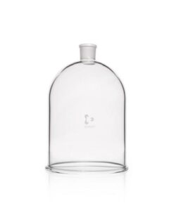 DWK Duran Bell Jars with Neck Bore for Vacuum Use, 250 x 185 mm