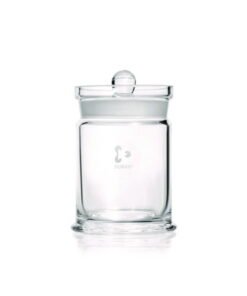 DWK Duran Specimen Jars with Knob Lid, 80x120 mm High