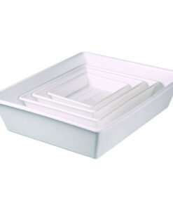 Bürkle Laboratory Bowl Set Small, White, PP Consisting of 4 Sizes: 9.200 203, 9.200 204, 9.200 205, 9.200 206, LaboPlast