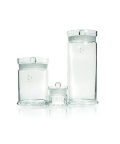 DWK Duran Specimen Jars, with Knob Lid, 120x300mm High