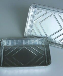 Aluminium containers 330 ml, square, 100 x 64 x 38 mm, pack of 100