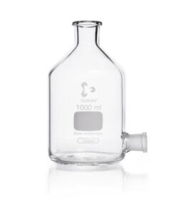 DWK Duran Aspirator Bottle, 1 L, NS Tubulated, Without Stopper