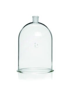 DWK Duran Bell Jar with Neck Bore for Vacuum Use, 300 x 215 mm