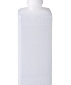 Bürkle Narrow Neck Square Bottle 500 ml, HDPE, Rectangle Ground Plot with Lid