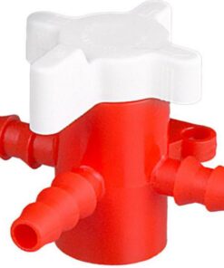 Bürkle 3-Way Stopcock, PE/PP, 4 mm Bore, for 5–7 mm Tubing​
