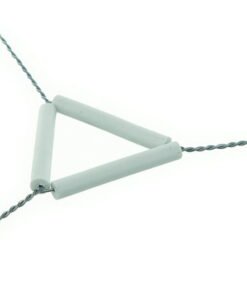 BOCHEM Wire Triangle 60 mm 18/10 Steel with Clay Tubes