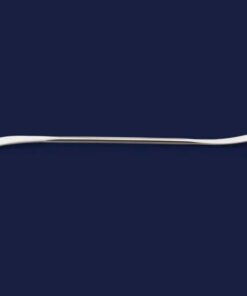 ISOLAB Double Spatula 150 mm, Curved, Stainless Steel