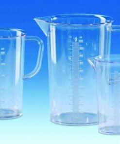 VITLAB Measuring Jugs, 3000 ml, SAN, Moulded Graduation