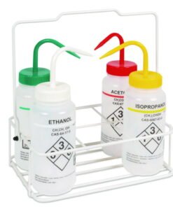 Wire Bottle Rack Carrier, 6 place white