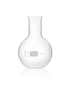 DWK Duran Flat Bottom Flask, Wide Neck Cap, 1000 mL