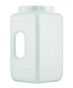 Kautex HDPE Wide Mouth Containers 4.4L with Screw Cap (Square Shape)