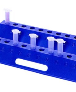 Heathrow Scientific Tube Racks for 2x10 Tubes, Blue, 210x90x46mm